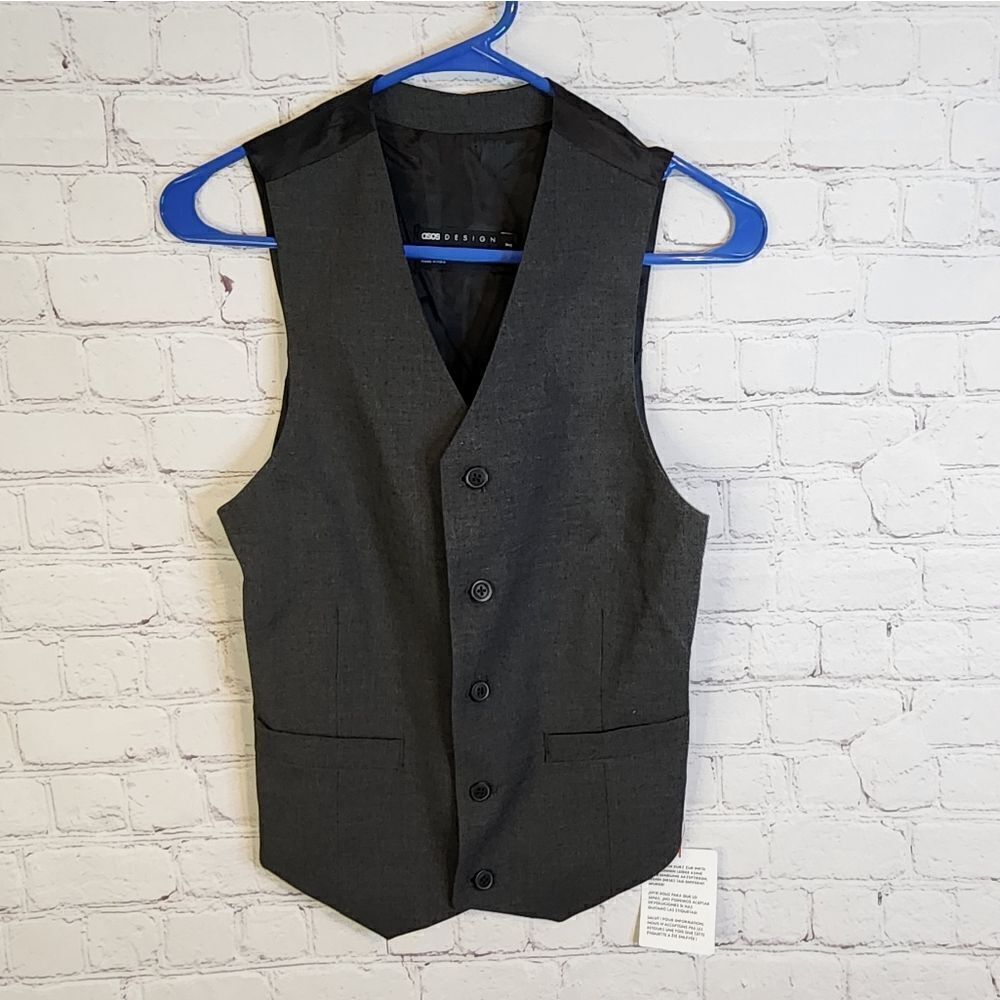 Men's Asos Design formal vest, size small